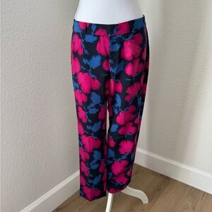 Banana Republic Floral Ankle Pants - Pink and Blue
